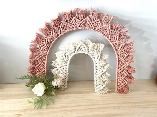 Macrame Rainbow decor