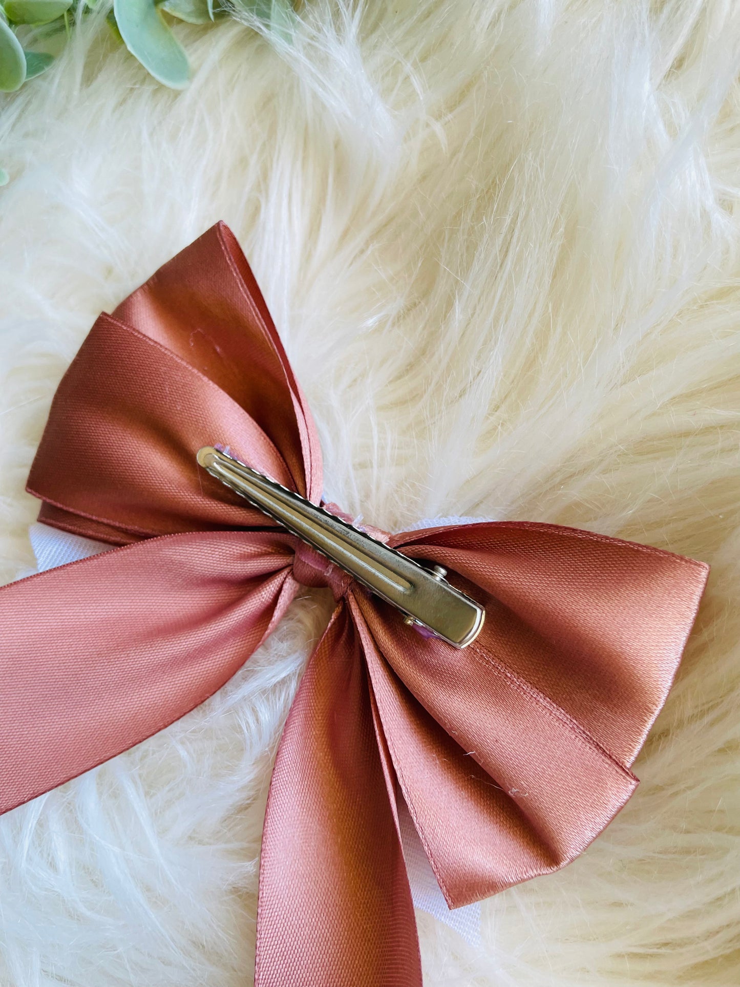 Ribbon hair bows-diamonties
