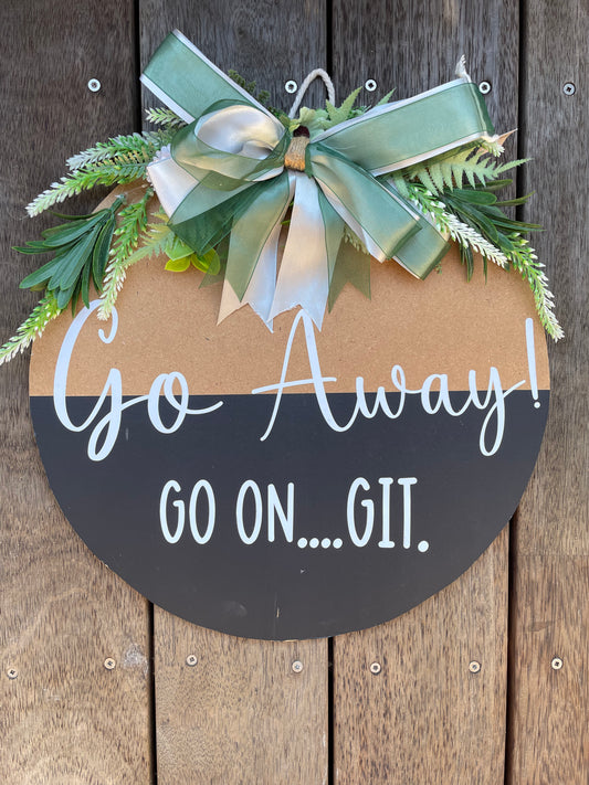 Go on Git door sign